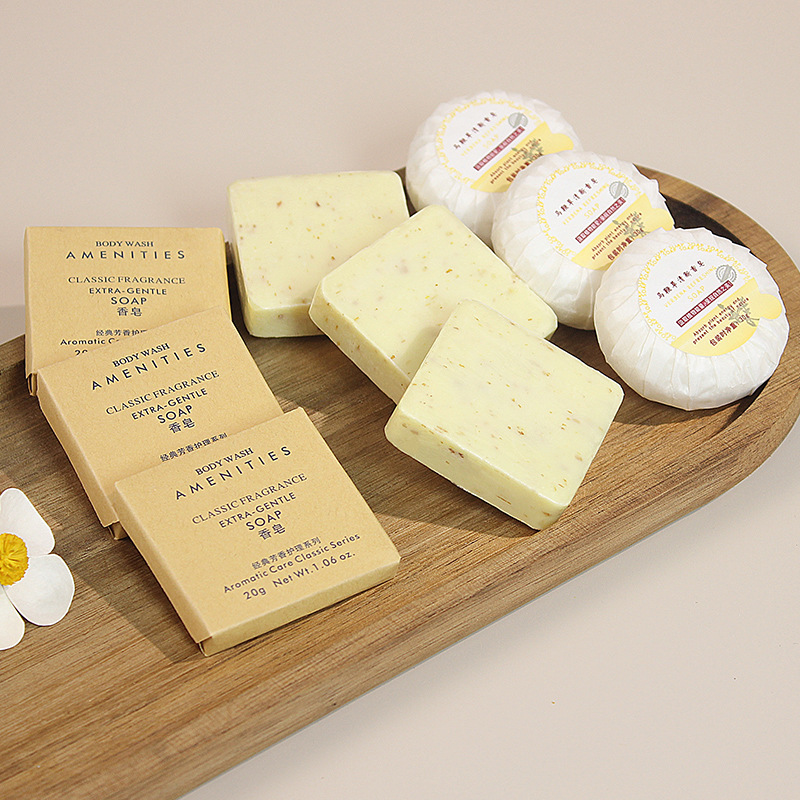 Five-Star Hotel Soap – Premium Disposable Toiletries for Guesthouse, Mini Travel Soap Sheets, Portable Soap Bars