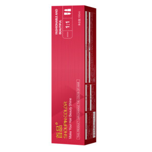 Ammonia-Free Hair Dye Cream – Single Tube Color Cream for Grey Coverage – Black Tea, Ash Grey & Blue-Black Shades
