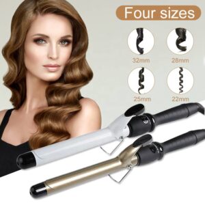 Professional Curling Iron – 25/28/32mm Ceramic Curling Wand for Big Waves & Styling