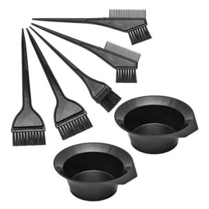 Hair Coloring Kit – Highlight Brush, Ear Covers, Dye Bowl & Comb Set for Hair Dyeing