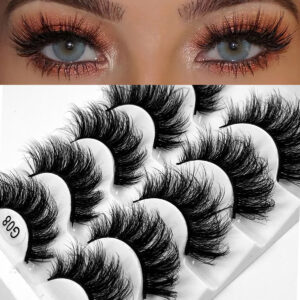 Pair-Pack Synthetic False Eyelashes – Natural & Voluminous Eye Lashes – 8D Stereo Wholesale